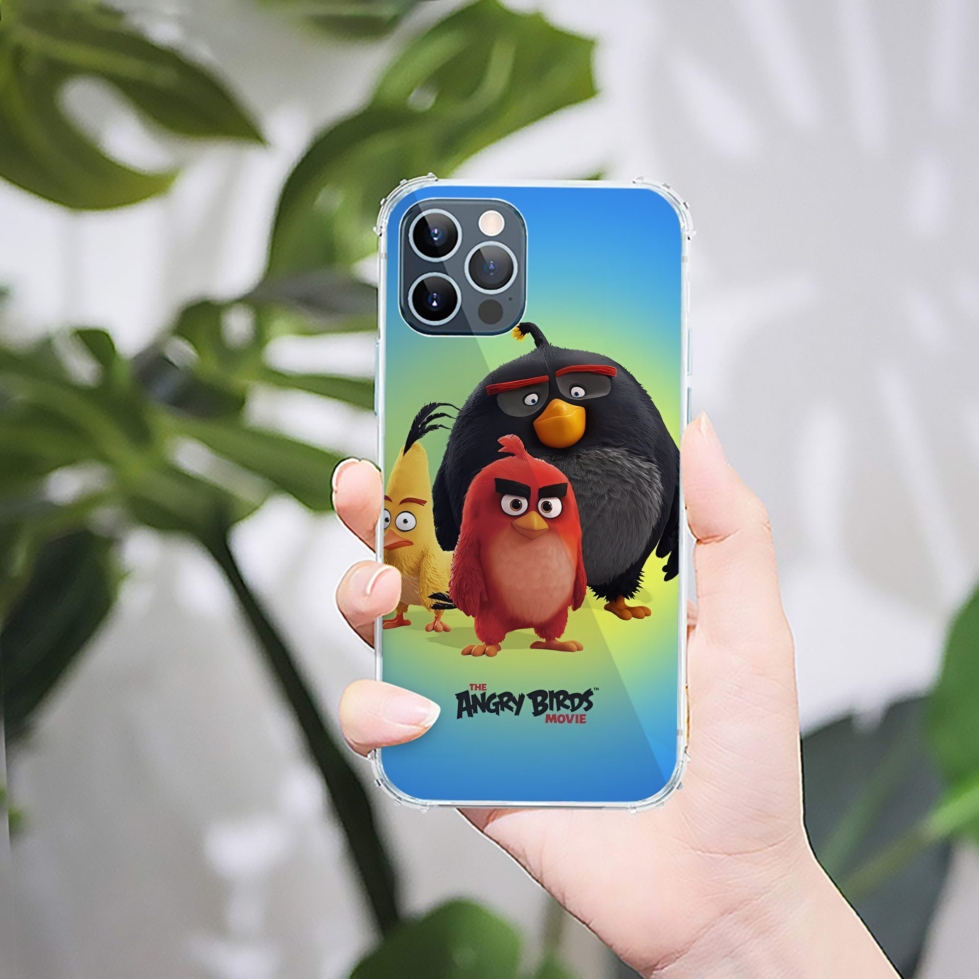 （画像用） Angry Birds アングリーバード 【iPhone 12シリーズ対応】透明スマホケース（クリアソフトケース）